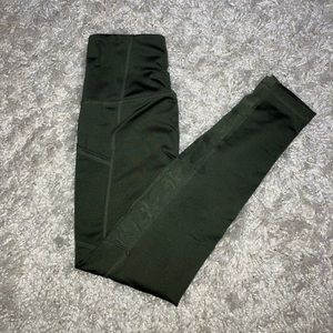 Reebok Army Green Athletic Leggings